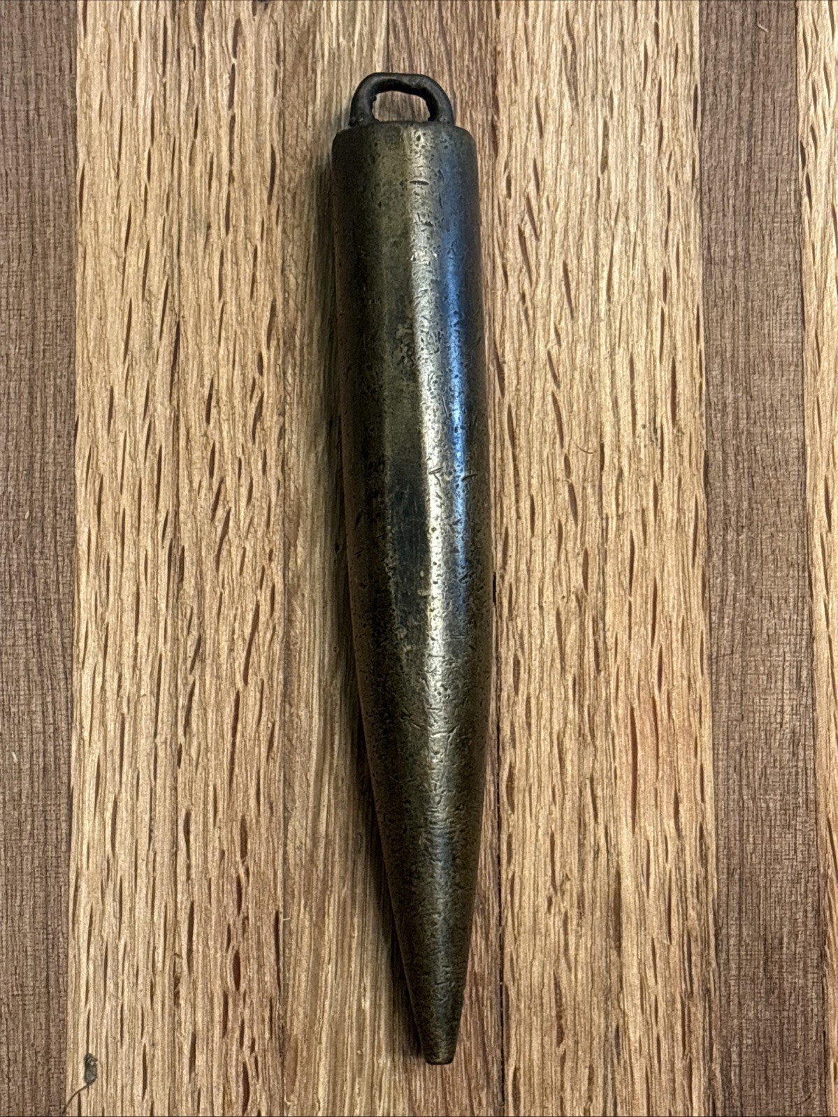 Vintage Lufkin #590 Solid Brass Plumb Bob Made In USA 17.4 Oz 6.5”