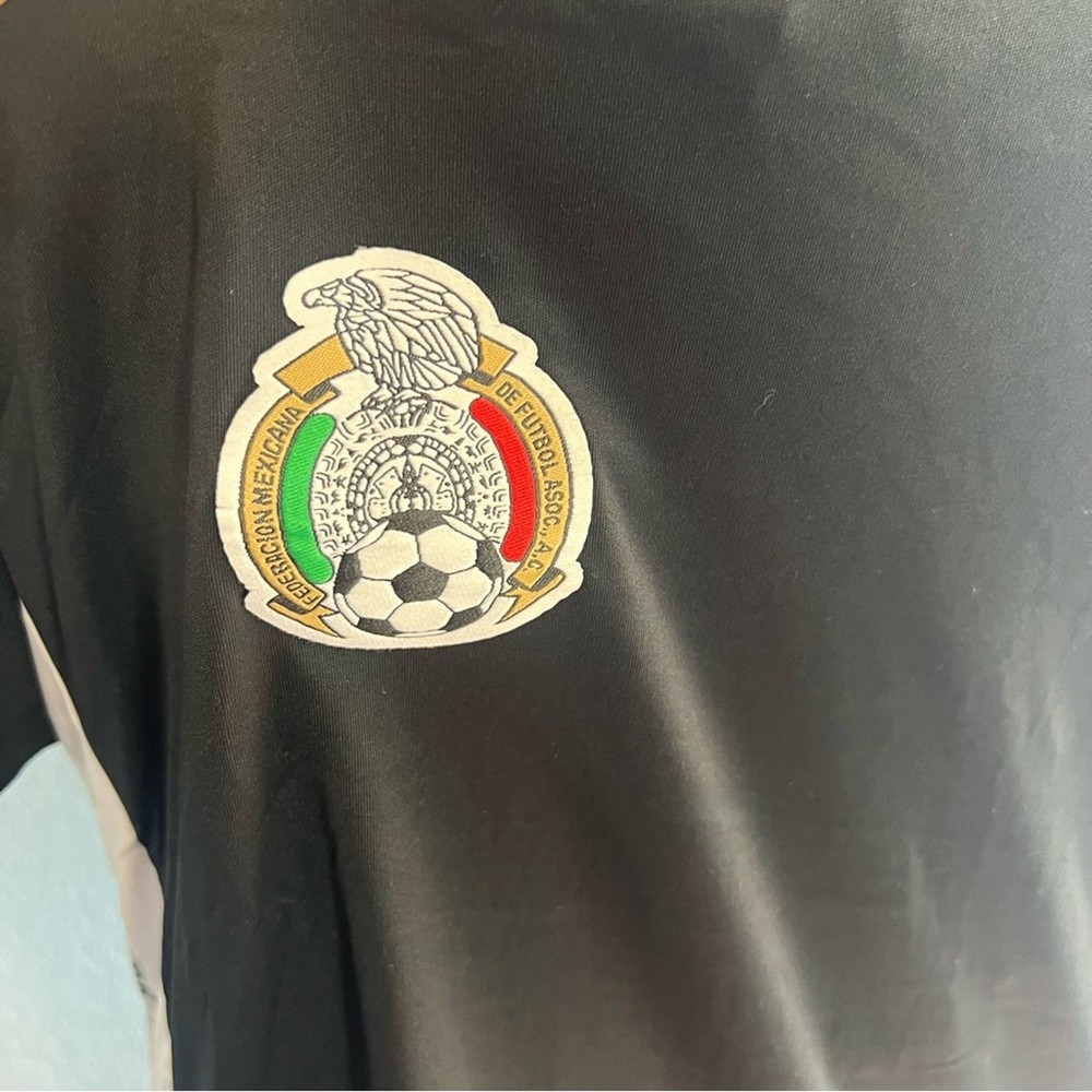 Authentic Official Eescord Mexico Referee Jersey Black & White Size Large