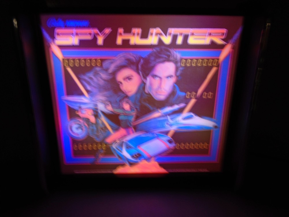 Bally Spy Hunter Pinball Head LED Display light box