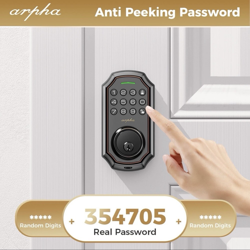 ARPHA Keyless Entry Smart Door Lock Auto Lock Keypad Deadbolt Digital Password