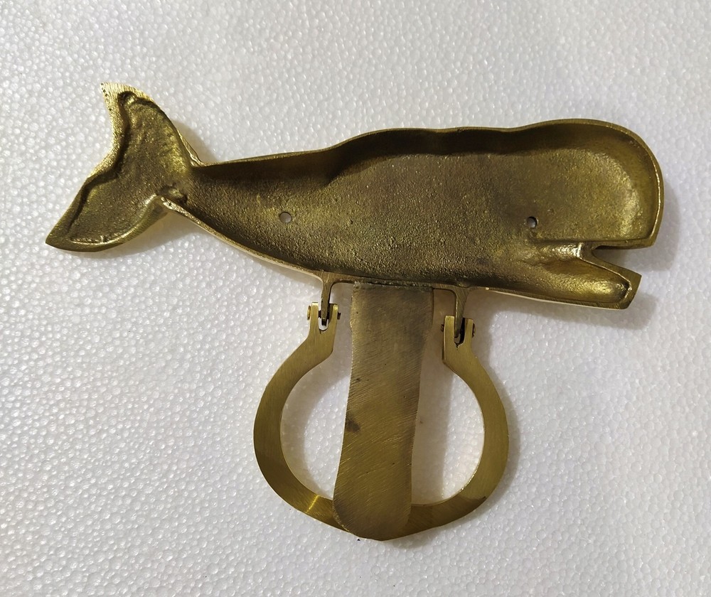Decorative Brass Whale Door Knocker Solid Brass Fish