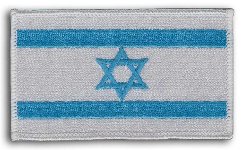 Israel Flag Patch 3 1/2" x 2" New