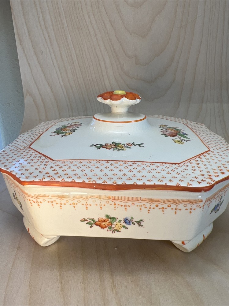 Chintz Divided Covered Dish Japan