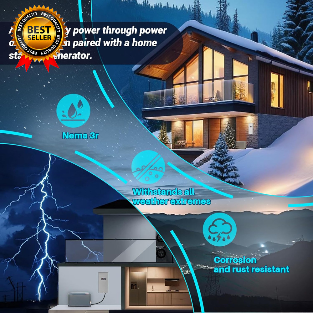 200 Amp Automatic Transfer Switch Replacement for Rxsw200A3 W/Power Management