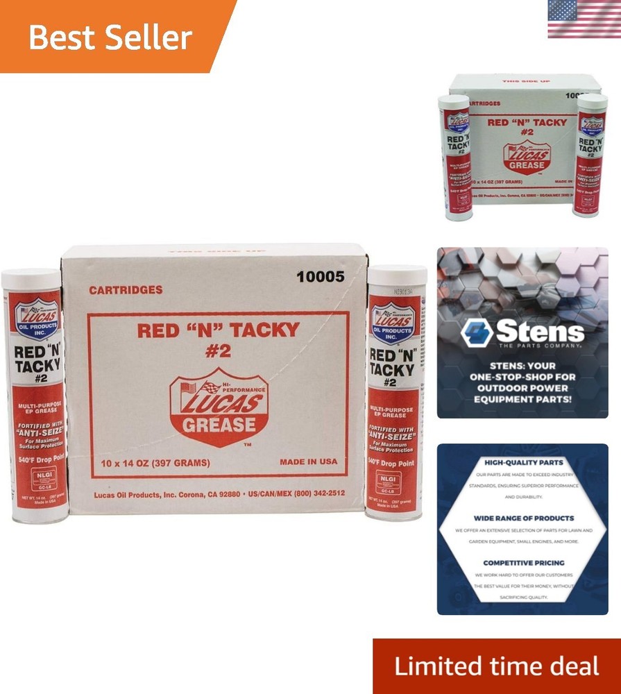 Stens Red N Tacky Grease, 10 Pack