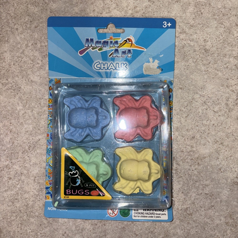 Sidewalk Chalk Set Of 4 Bugs