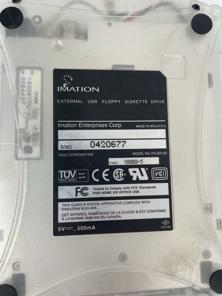 Imation D353FUE Floppy Disk Drive USB External