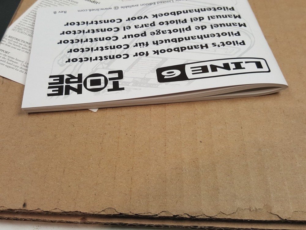 Line 6 Tonecore Constrictor Compressor Effects Pedal Box and Instructions ONLY