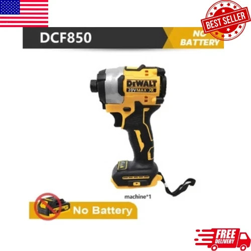 DEWALT DCF850B ATOMIC 20V MAX 1/4 inch Cordless Impact Driver (Tool Only) -...