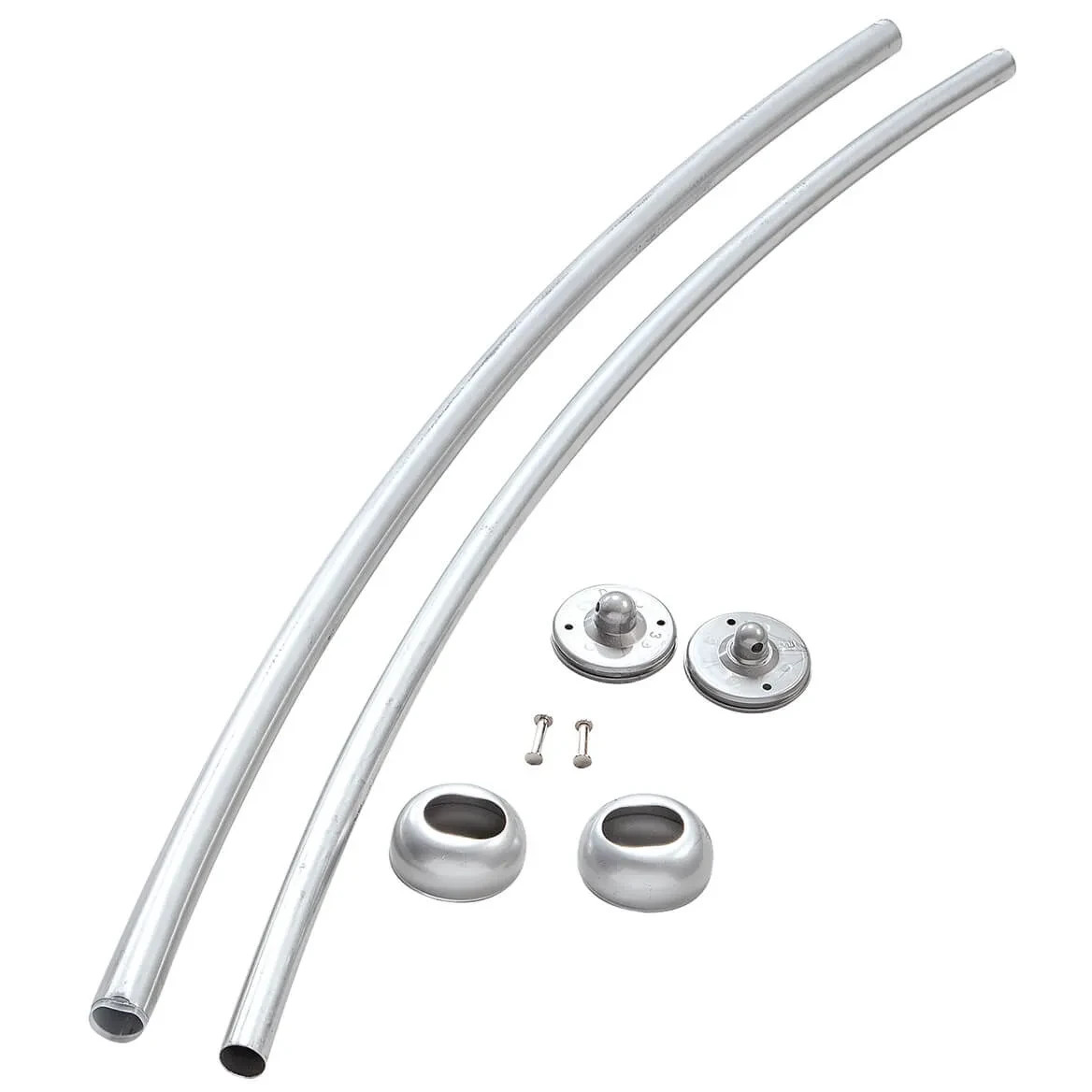 40" - 64" Wall Mountable Curved Adjustable Shower Rod Chrome Finish 1" Diameter