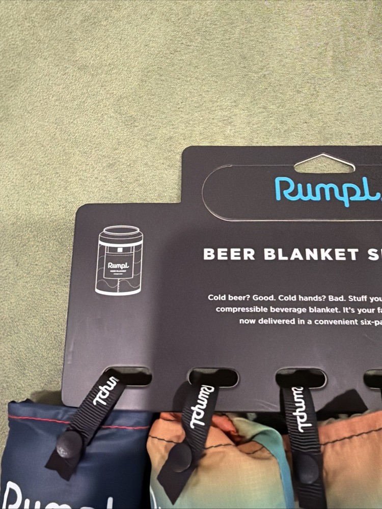 Rumpl Beer blanket / Bevy Sack Six Pack NEW