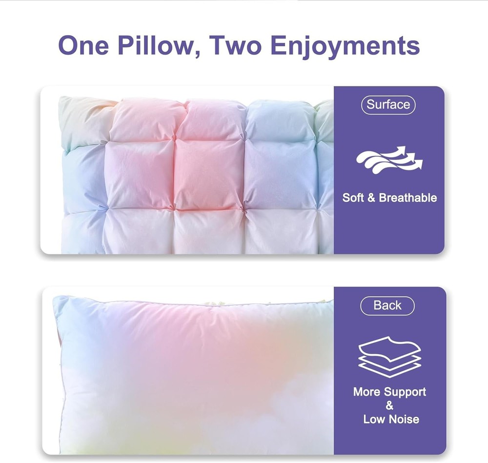 YOUR MOON Soft Pillows for Sleeping - Fluffy Down Alternative Bed Pillow