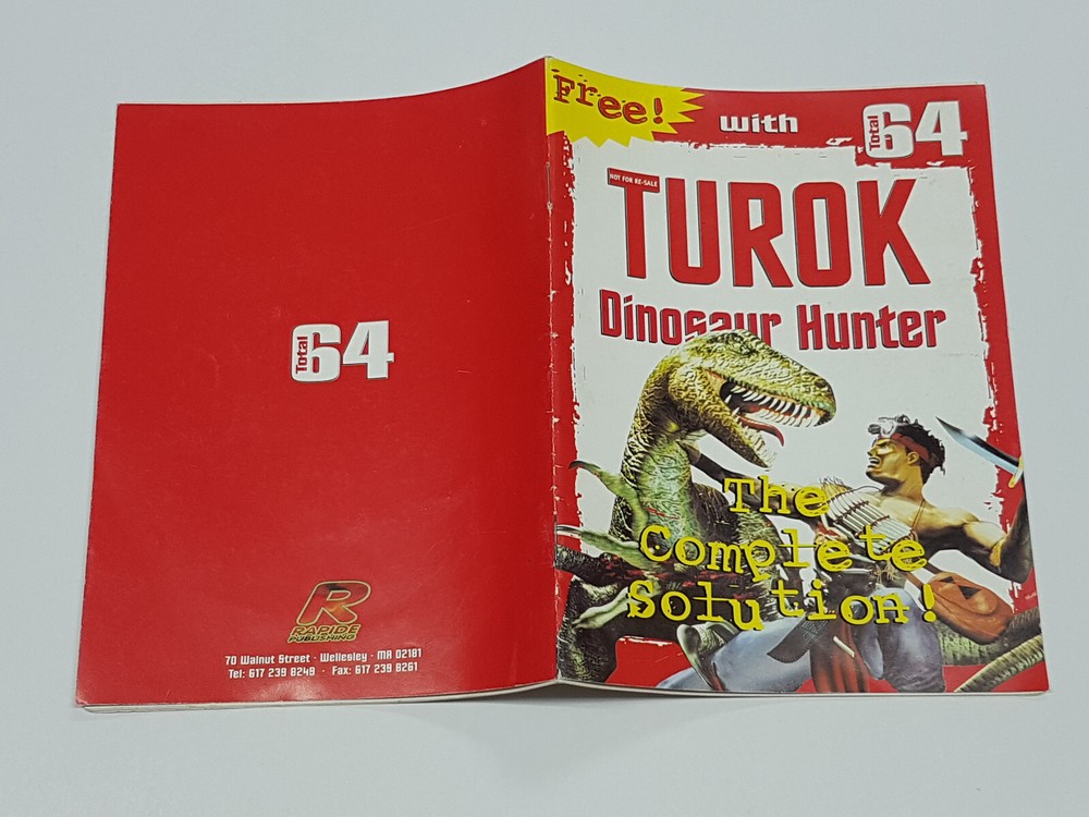 Turok Dinosaur Hunter Complete Solution Total 64 Supplement Strategy Pamphlet **