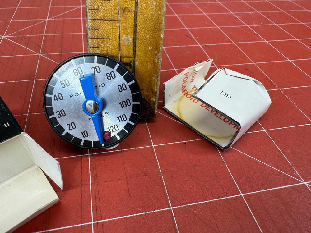 Vintage Polaroid Model 126 Development Timer with Original Box & Instructions.