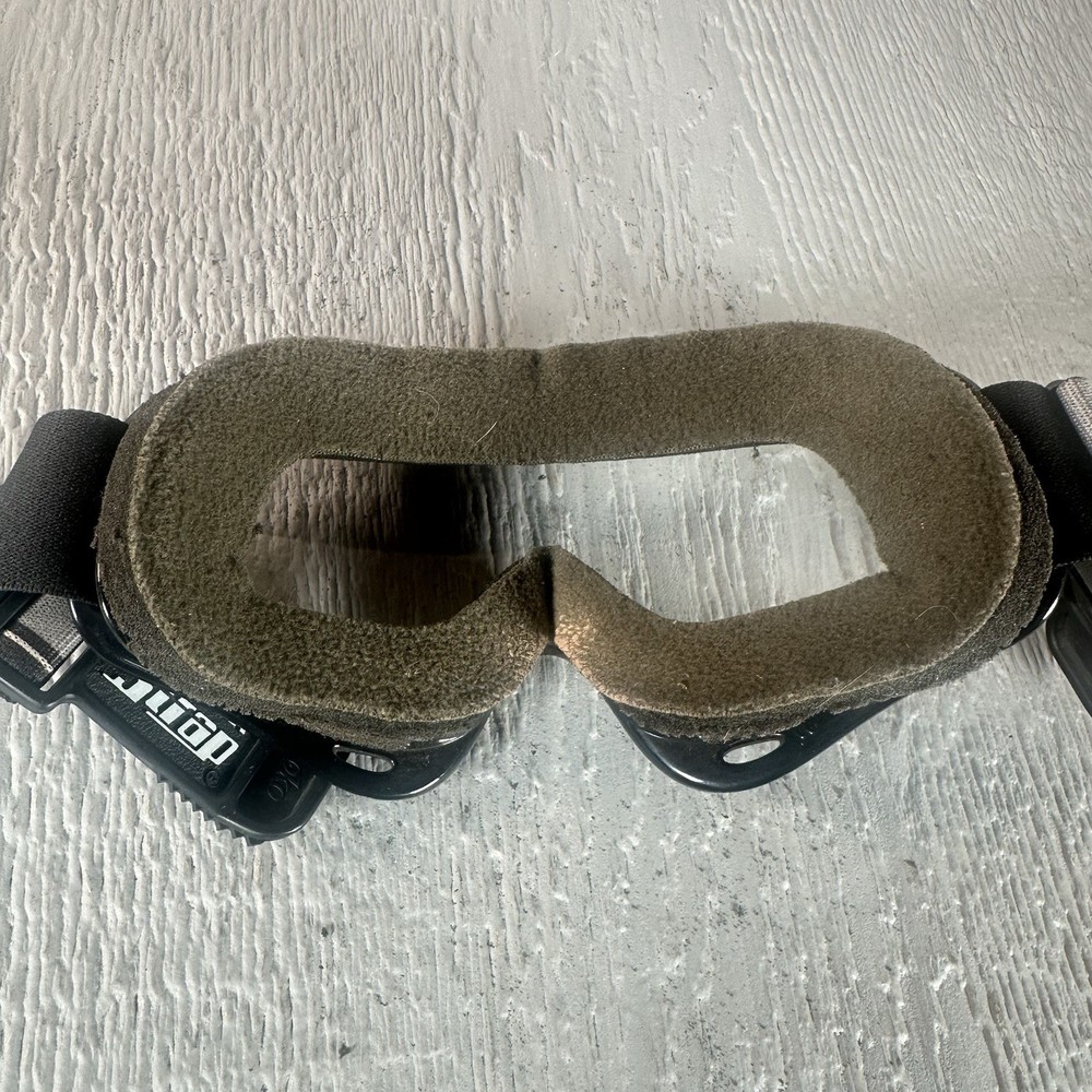 Oakley MX Goggles Black Frame Clear Lens Roko Quick Strap System