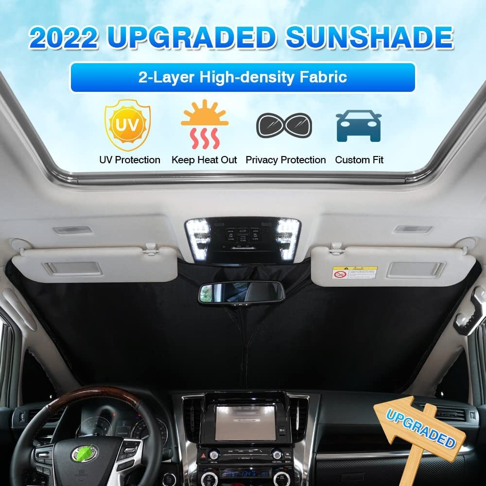 Custom For Mercedes Benz E-Class GLC Front Windshield Sun Shade Cover Foldable