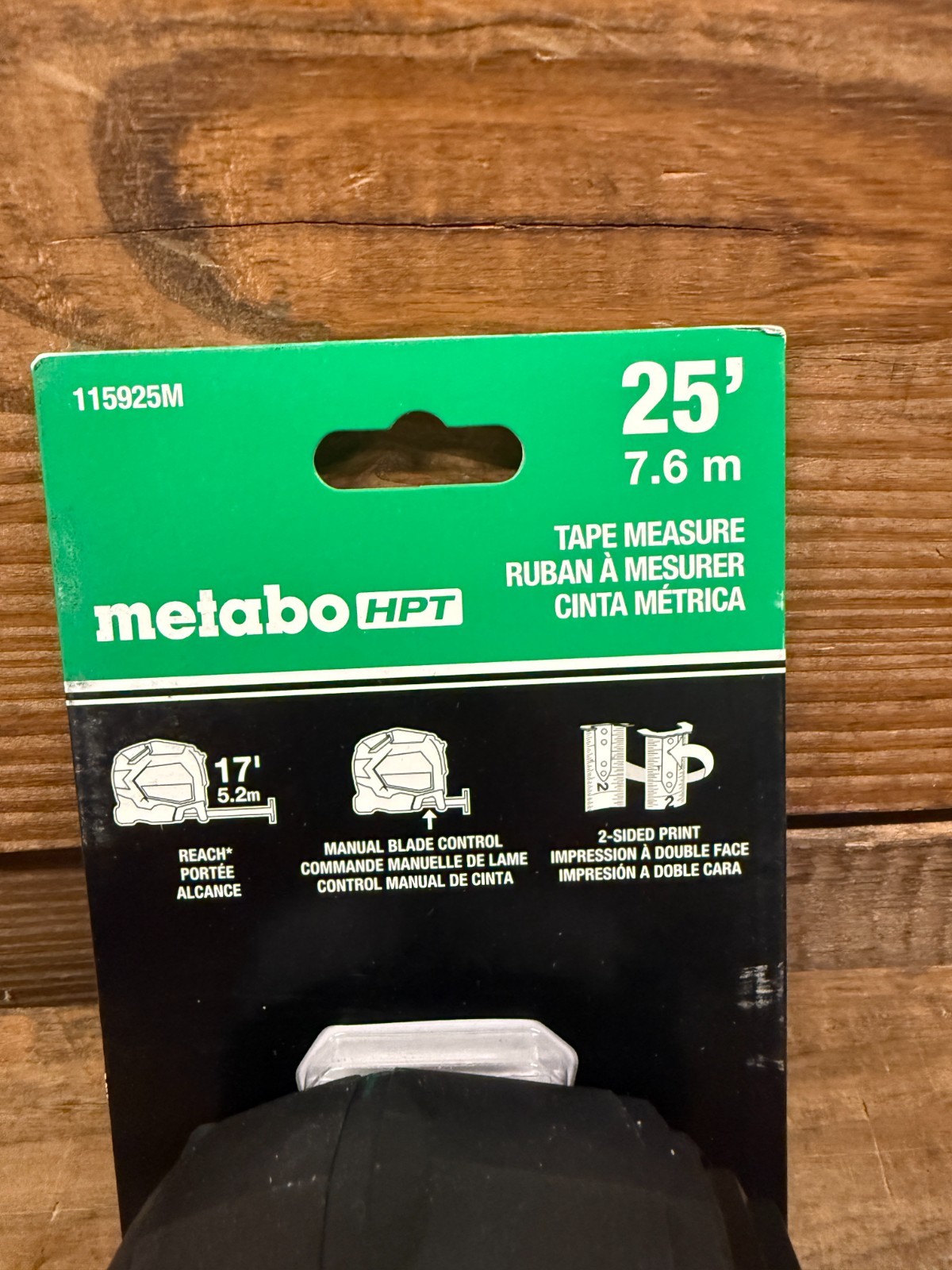 Metabo HPT 25' TruRange Tape Measure 2 Sided Print 17' Reach (Qty)