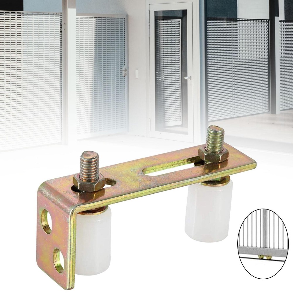 Gate Rollers Sturdy Bracket Size 2.4inch × 5.7inch Sliding Gate Nylon Rollers