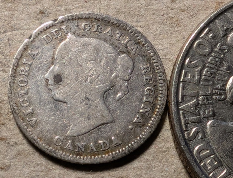 Canada 5 cents 1886
