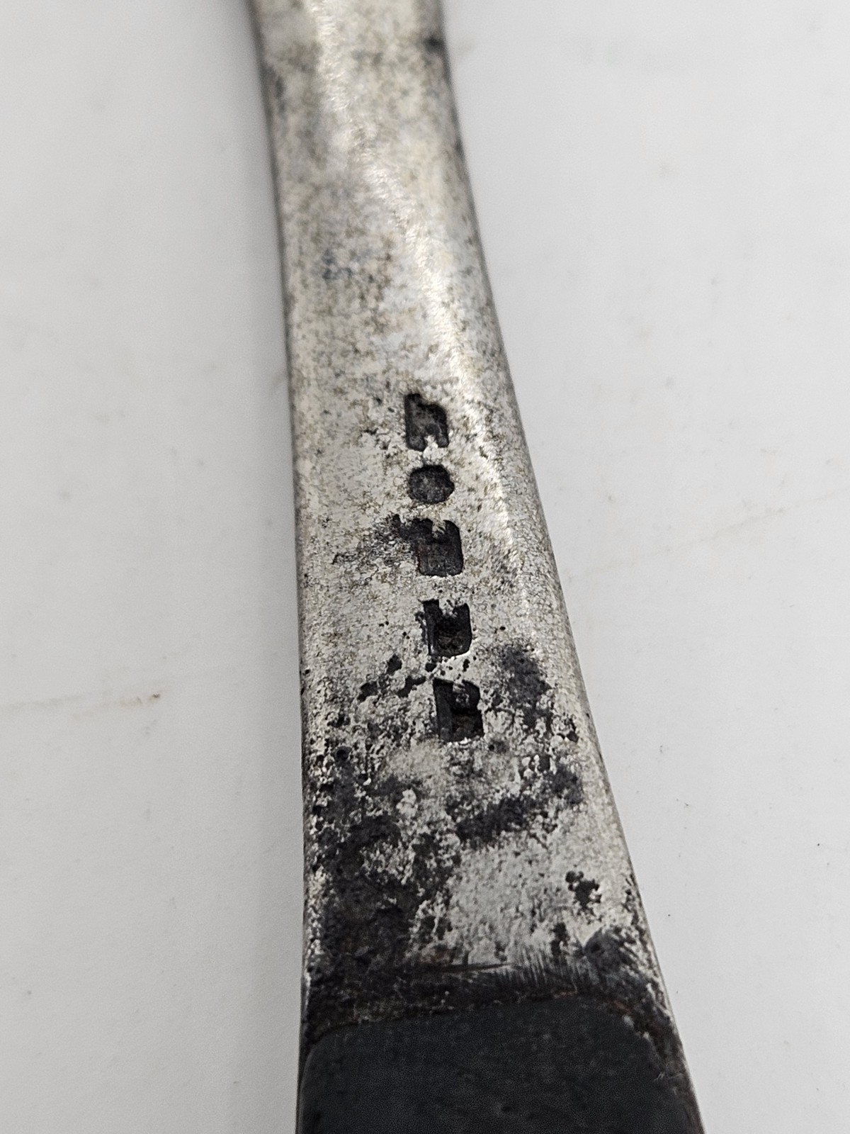 Antique 1800's U.S. Civil War Surgeon Doctors Bone Chisel Curette w/Ebony Handle