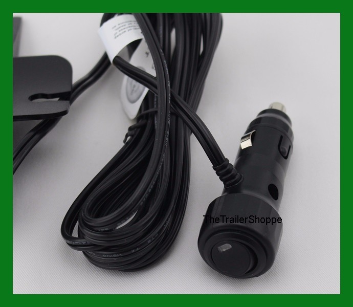 Dash Warning Light 4 High Power Blue LED Cigarette Adapter Windshield Mount UPI