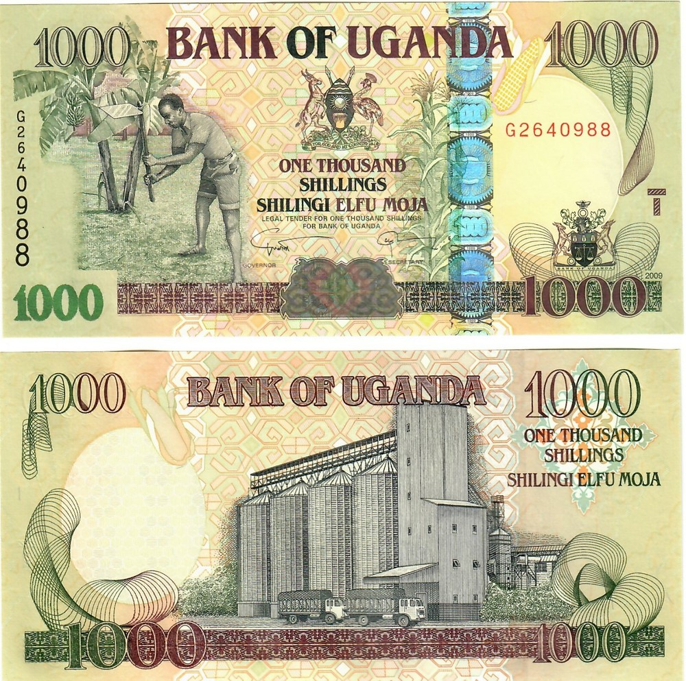 Uganda 1000 Shillings 2009 UNC