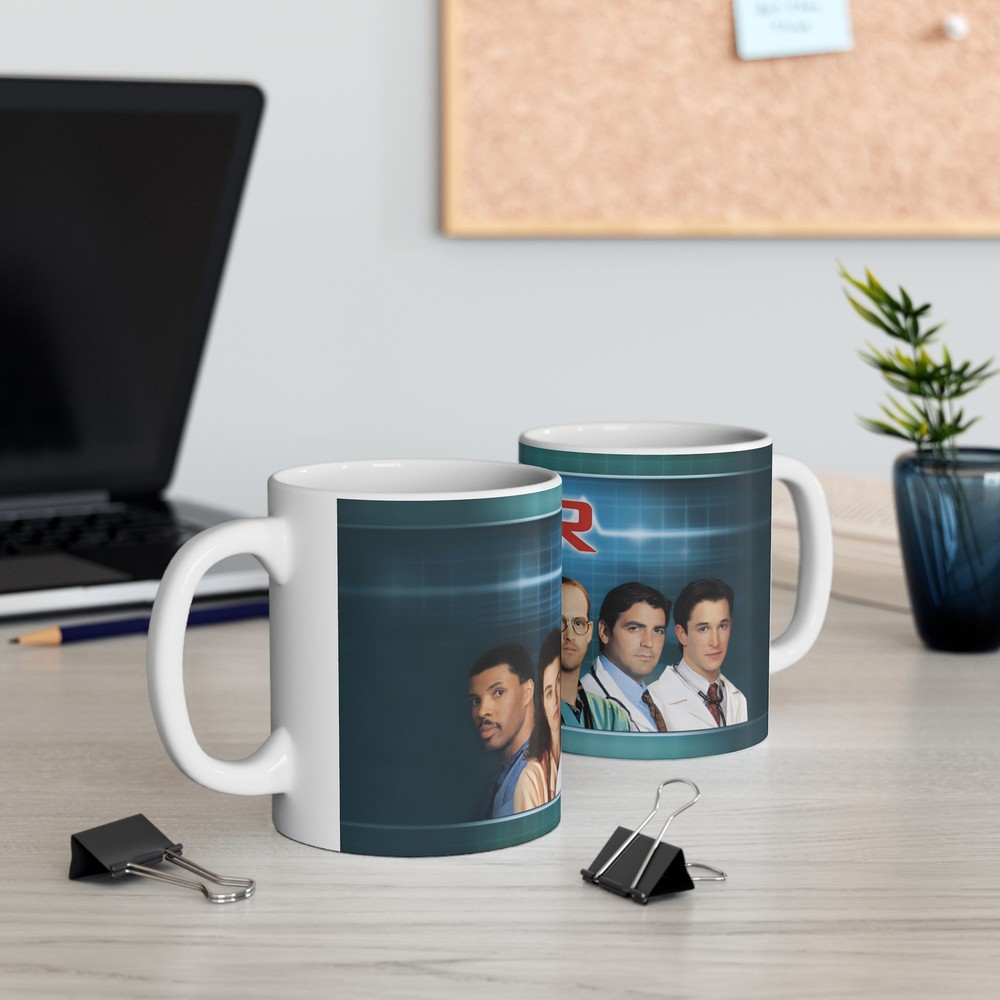 ER Ceramic Mug, 11oz, Classic TV, Unique Gift Idea, Coffee