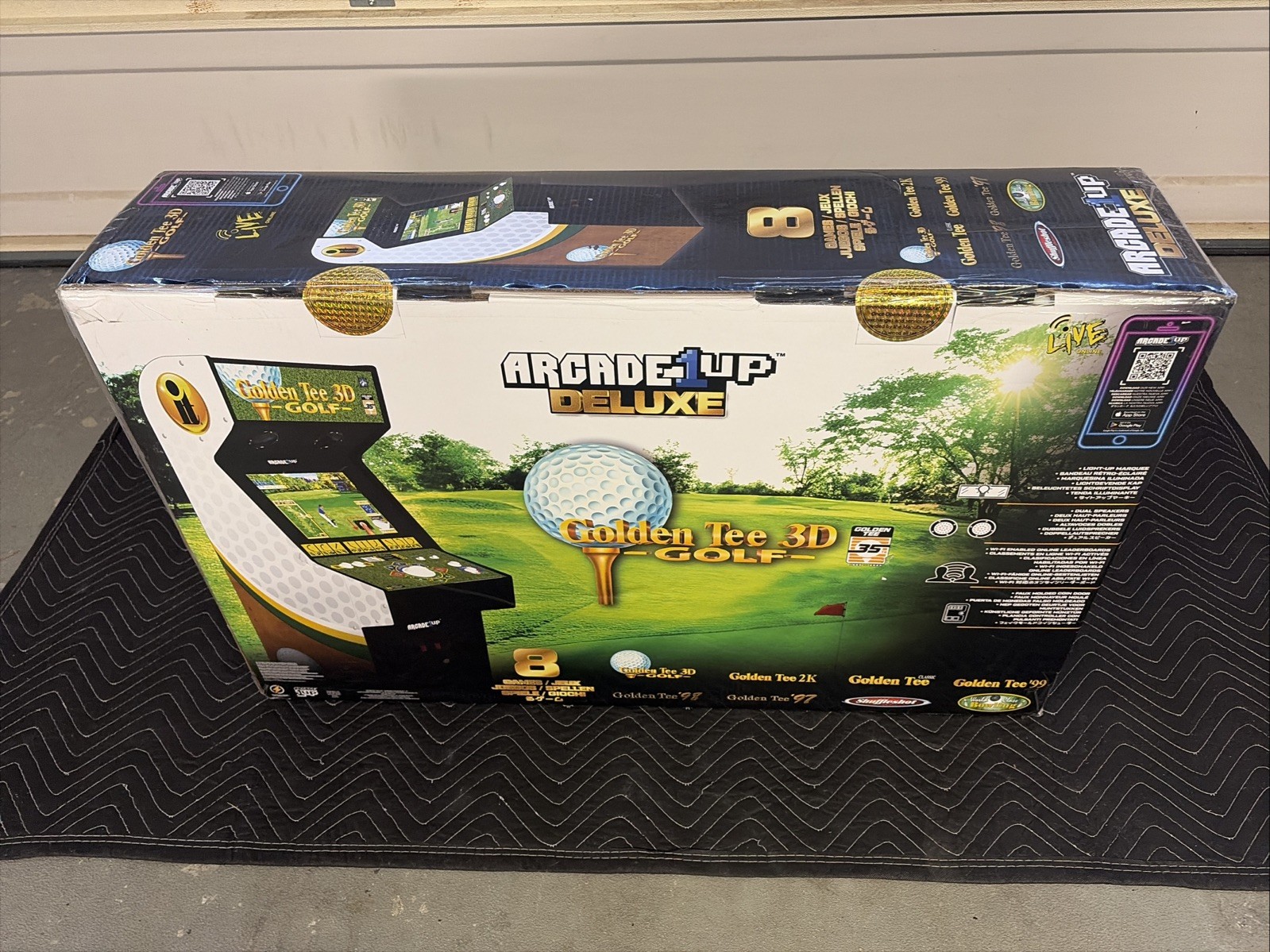 NEW Arcade1up DELUXE - Golden Tee 3D - Golf 35th anniv. edition GOLD SEALED NiCE