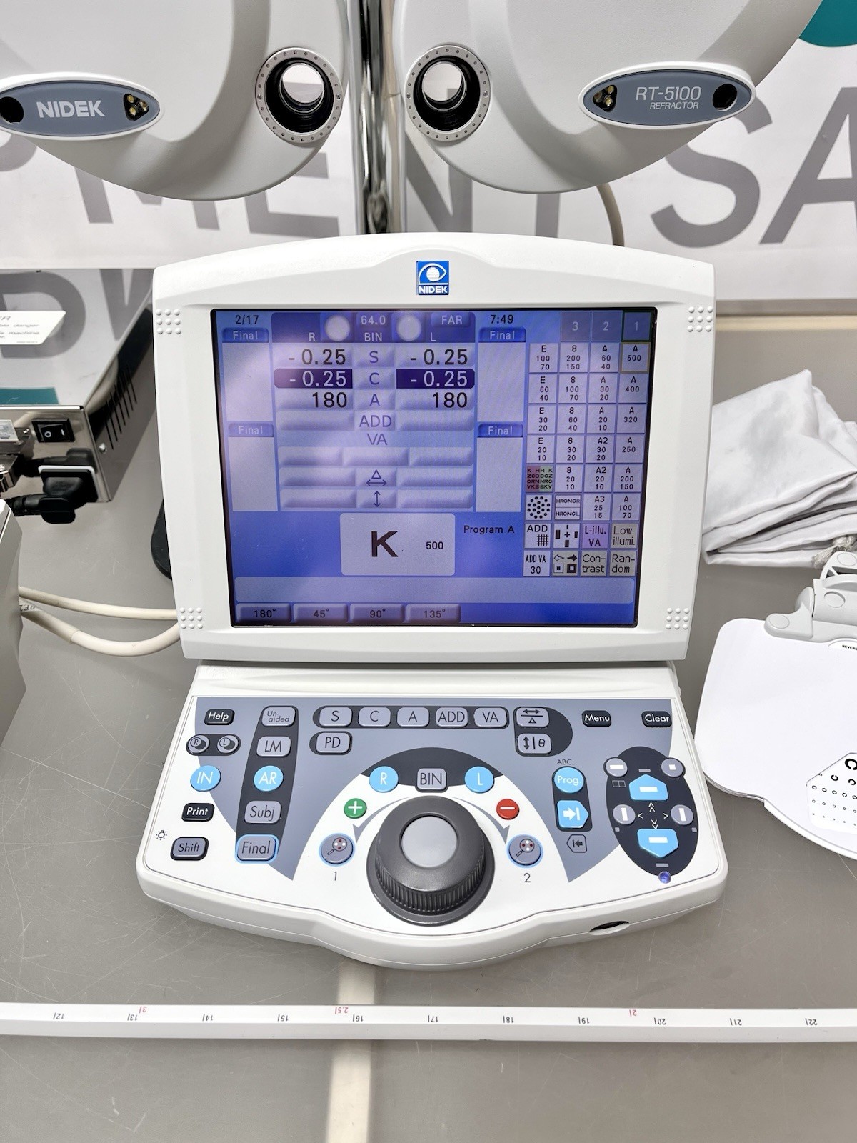 Nidek RT-5100 Auto Phoropter Refractor w/ Control Box