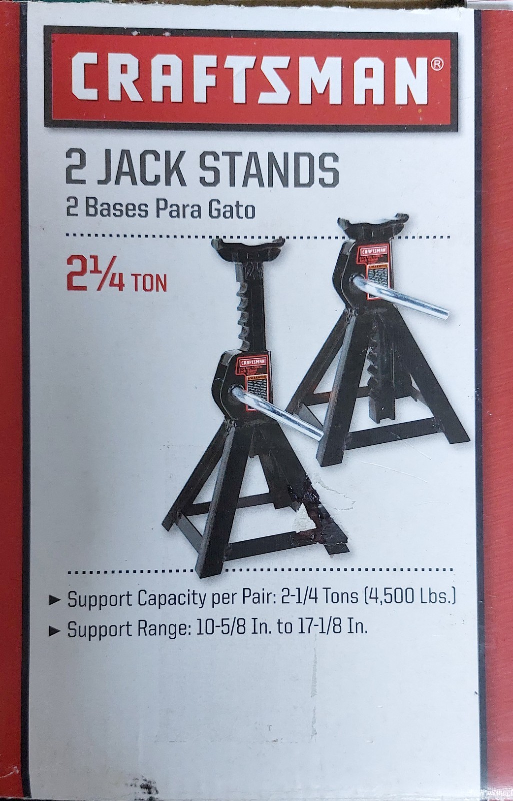 Craftsman Jack Stands 2-1/4 Ton Capacity per pair