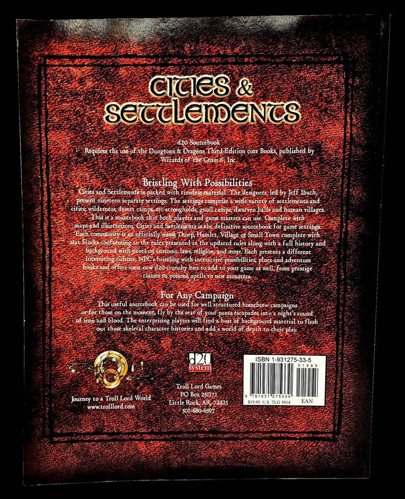 Cities & Settlements (d20)