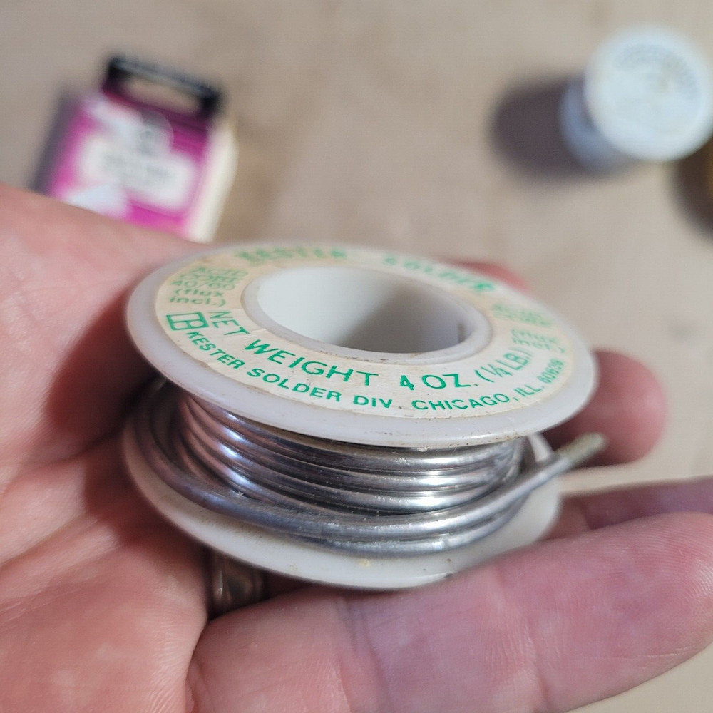Mixed Lot Soldering Wire Acid Core Rosin Solid & Paste KESTER OATEY DUNLAP