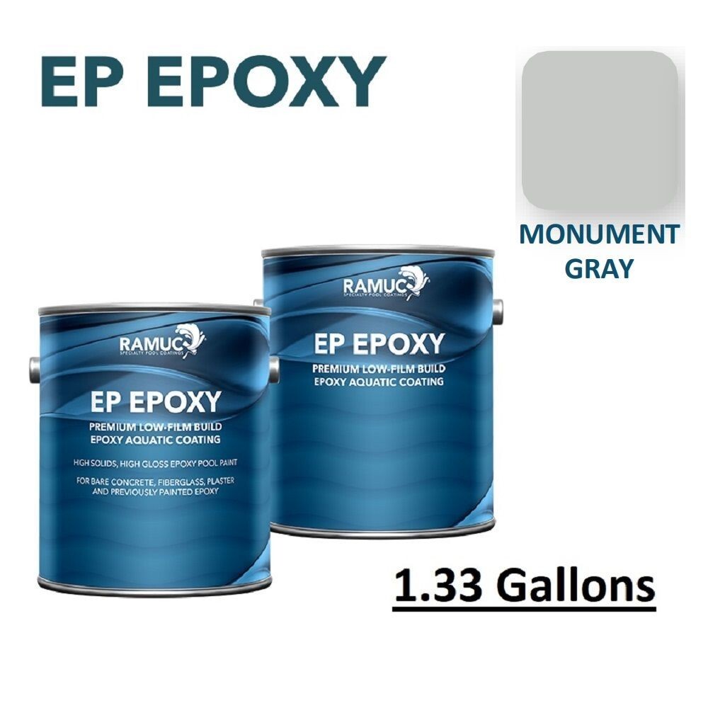 RAMUC EP Epoxy High Gloss Epoxy Monument Gray Pool Paint | 908136201