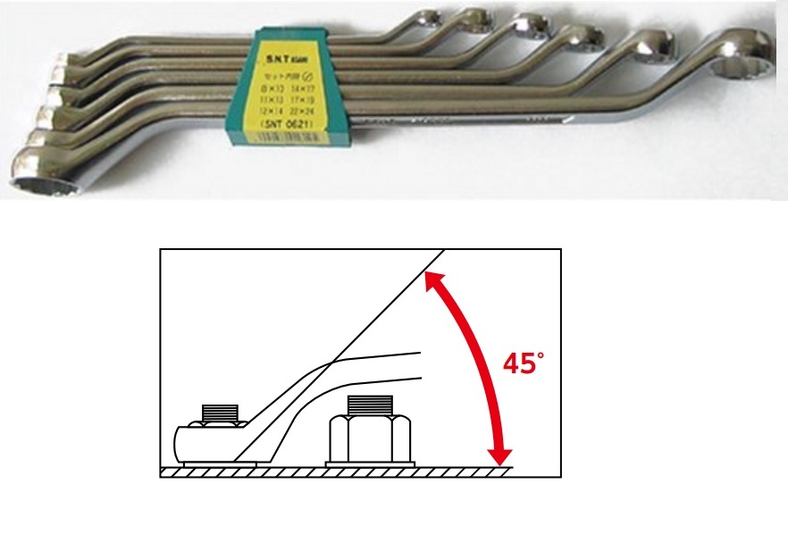 ASAHI OFFSET WRENCH SET (6 pcs) SNT0621