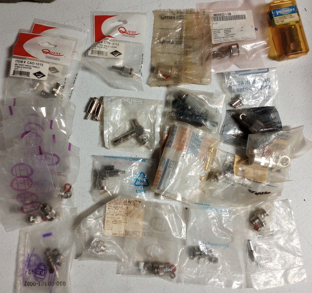 Assorted Coax Connectors - New Surplus Condition