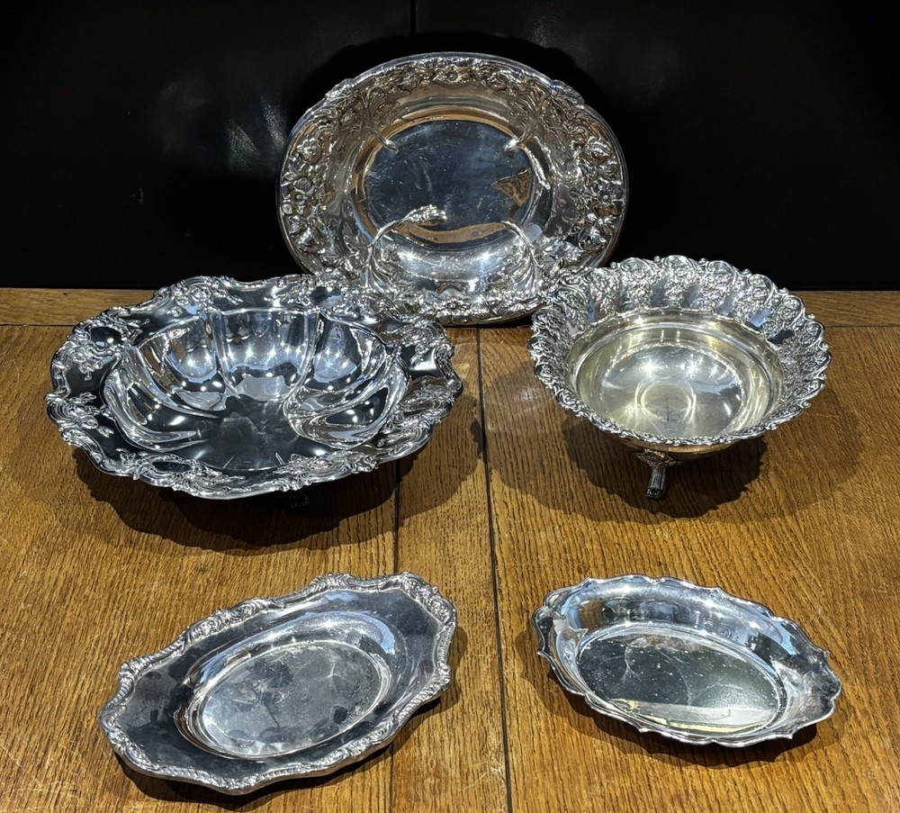 Silver Plate Serving Dishes. Collection Of 5.