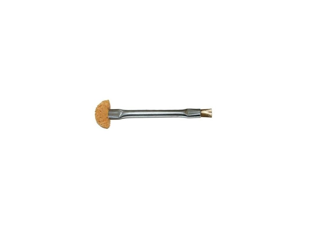 Techni-Pro 758SO656 - Applicator Brush, Double End, Brass Wire/Sponge 1/2',