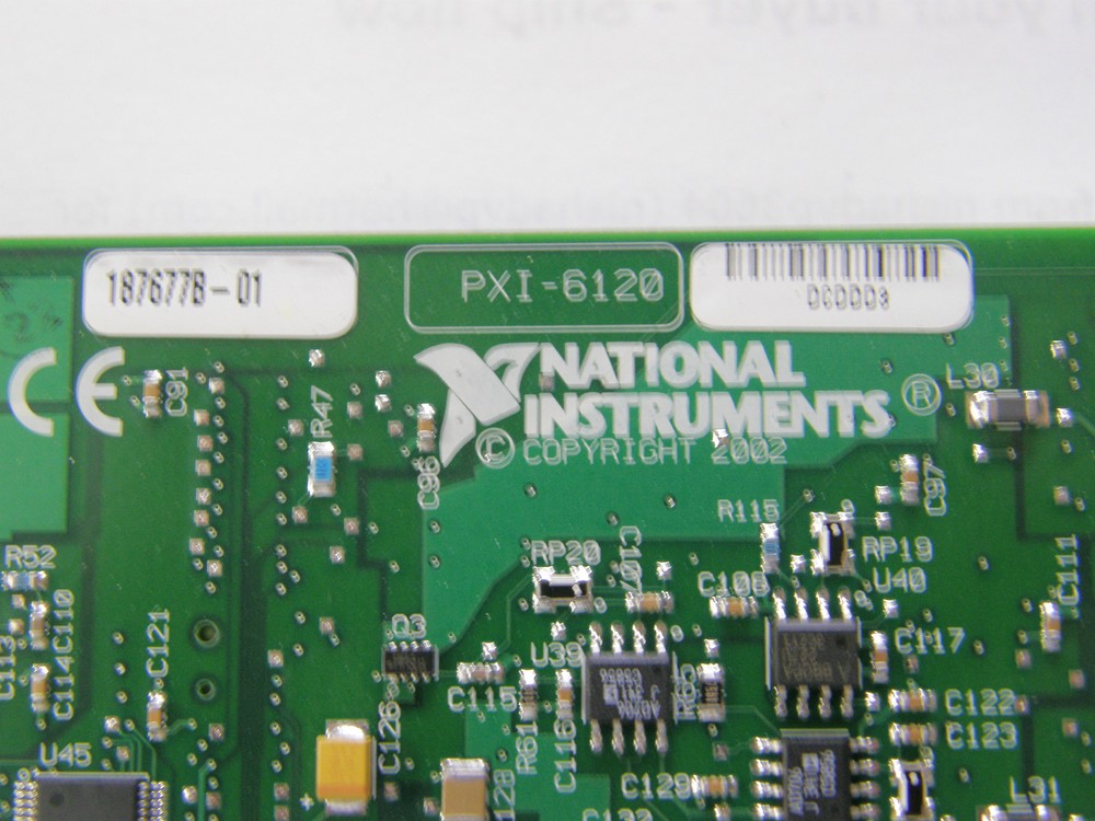NI PXI - 6120, 1MS/s/ch, 16 bit, Simultaneous Sampling Multifunction DAQ board