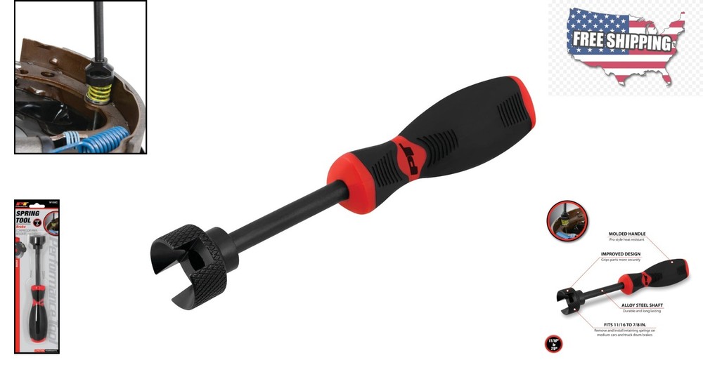 Compact Brake Spring Compressor with Improved Grip Design - Reliable Performance