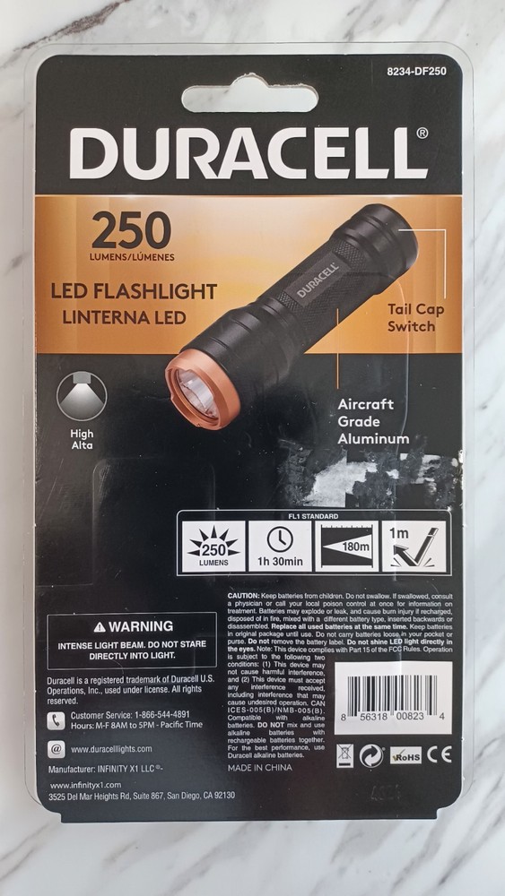 Duracell 250 Lumens LED Flashlight