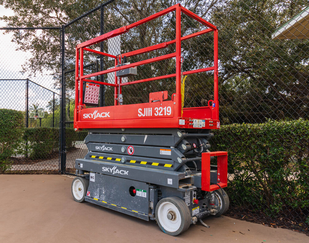 (4 Set) SkyJack Scissor Lift Tires (158436, 158437) 12 x 4 - Plain, Brake