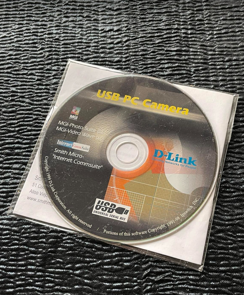 Booklet Disk ONLY USB PC Camera D-Link 1999 Version 2.0 Guide Manual