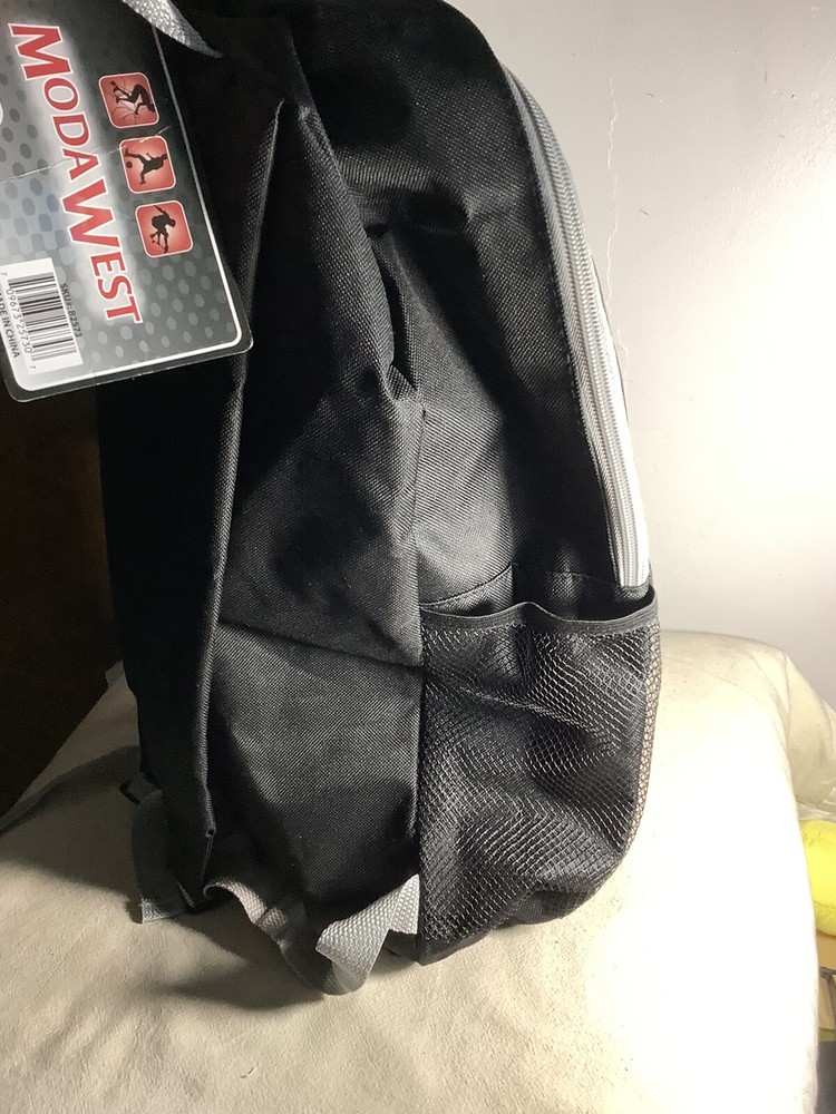 ModaWest Backpack New 17” With Front Pocket And Bottle Pockets