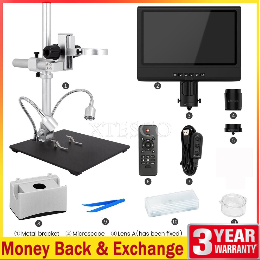 Andonstar AD249-M 10-inch LCD Screen Digital Microscope for Electronics Solder