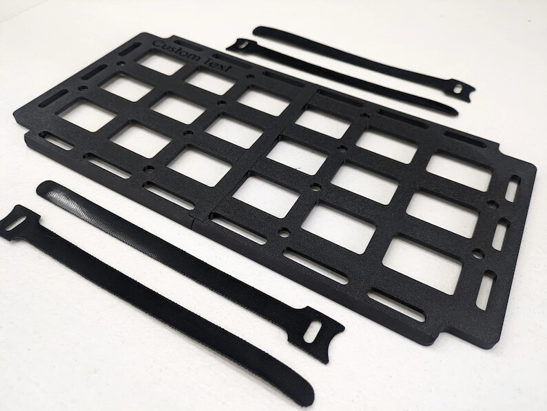 CUSTOM SIZE & TEXT Visor Molle Truck Accessories