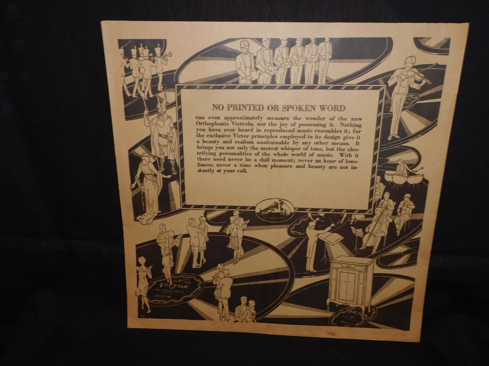 OLD VICROLA RECORD SLEEVE - FREE SHIPPING