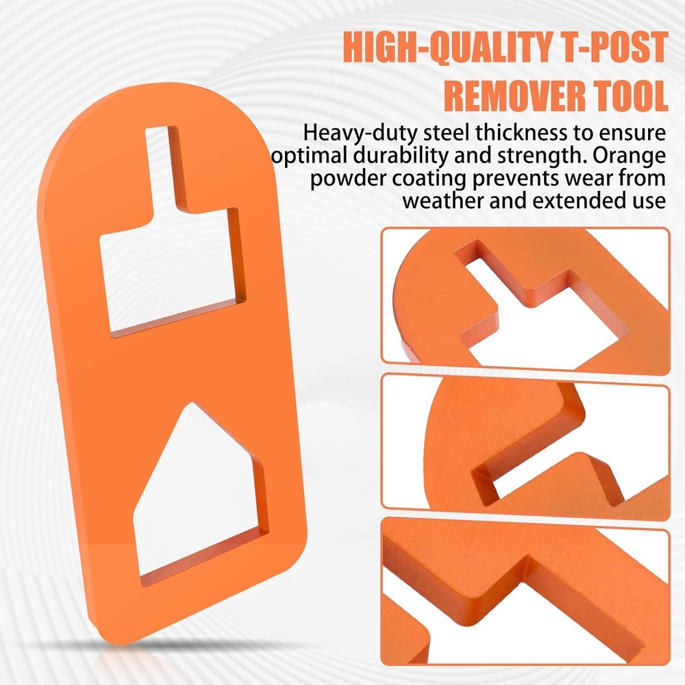 T Post Puller Fence Puller, Farm Equipment Tractor Accessories, orange