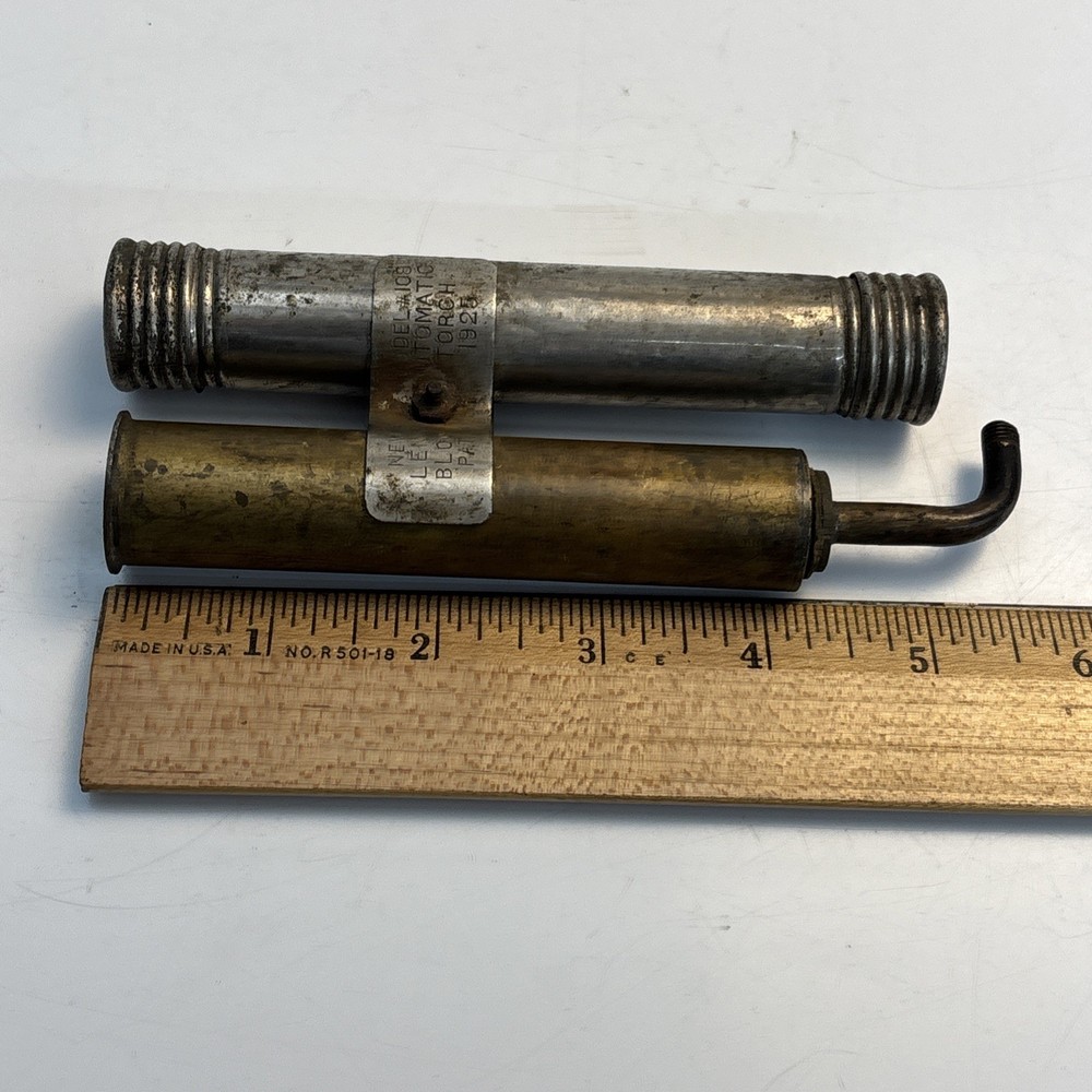 New Lenk Model 108 Automatic Blow Torch 1925 Pat Brass