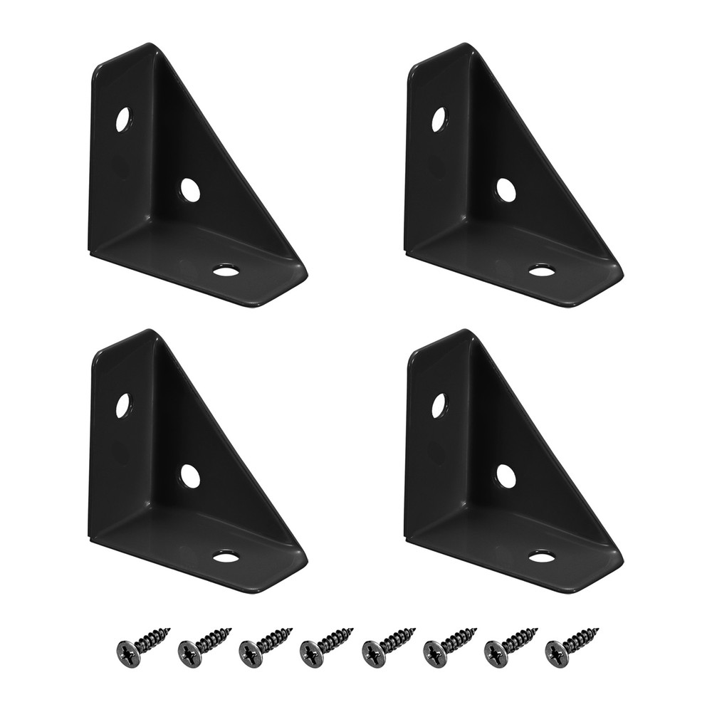 5Pack 70x20mm Mounting Fixing Bracket Z Shaped Corner Brace Fasteners Silver