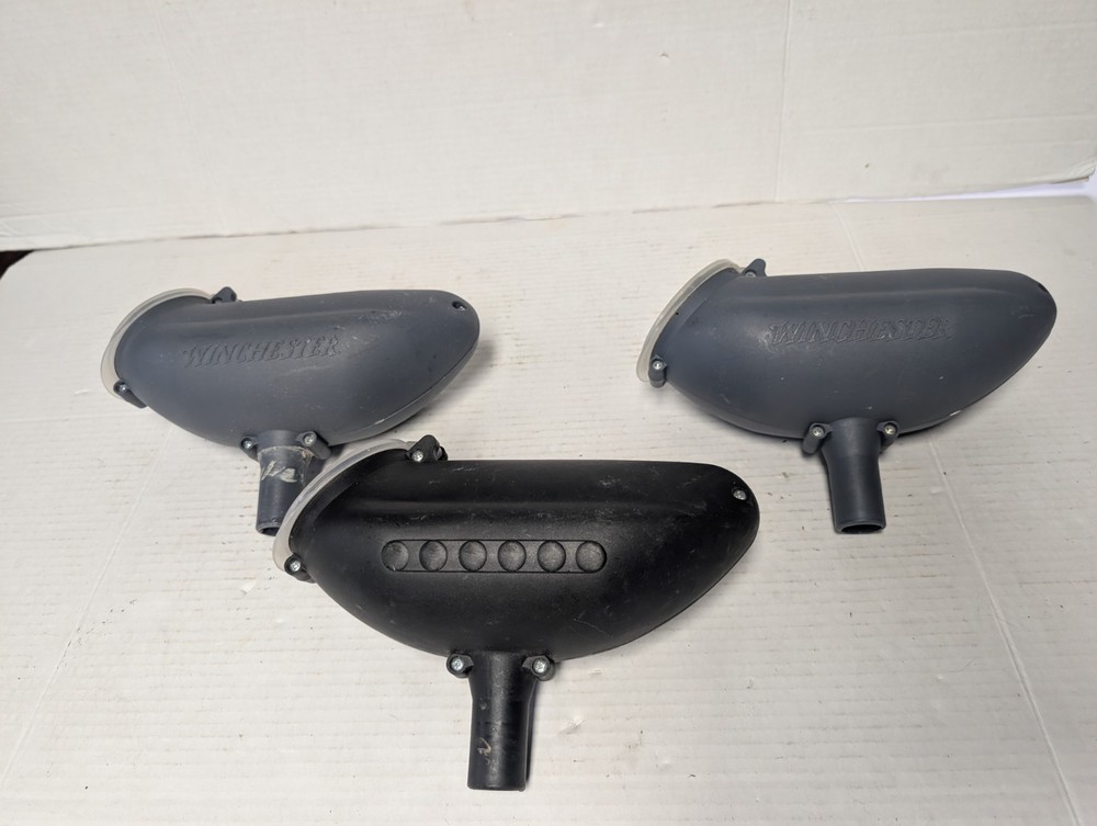 3 Gravity Fed Paintball Hoppers